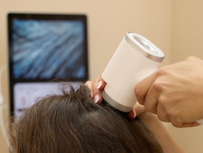 Diagnostic du cuir chevelu en cours chez La French Beauty
