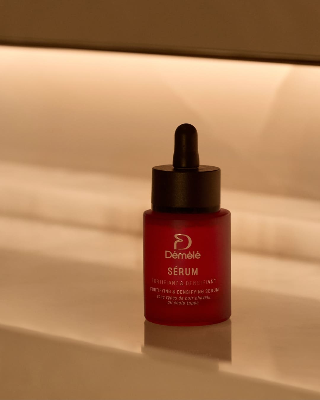 Sérum fortifiant et densifiant My Store en flacon avec application, pour renforcer et épaissir les cheveux.