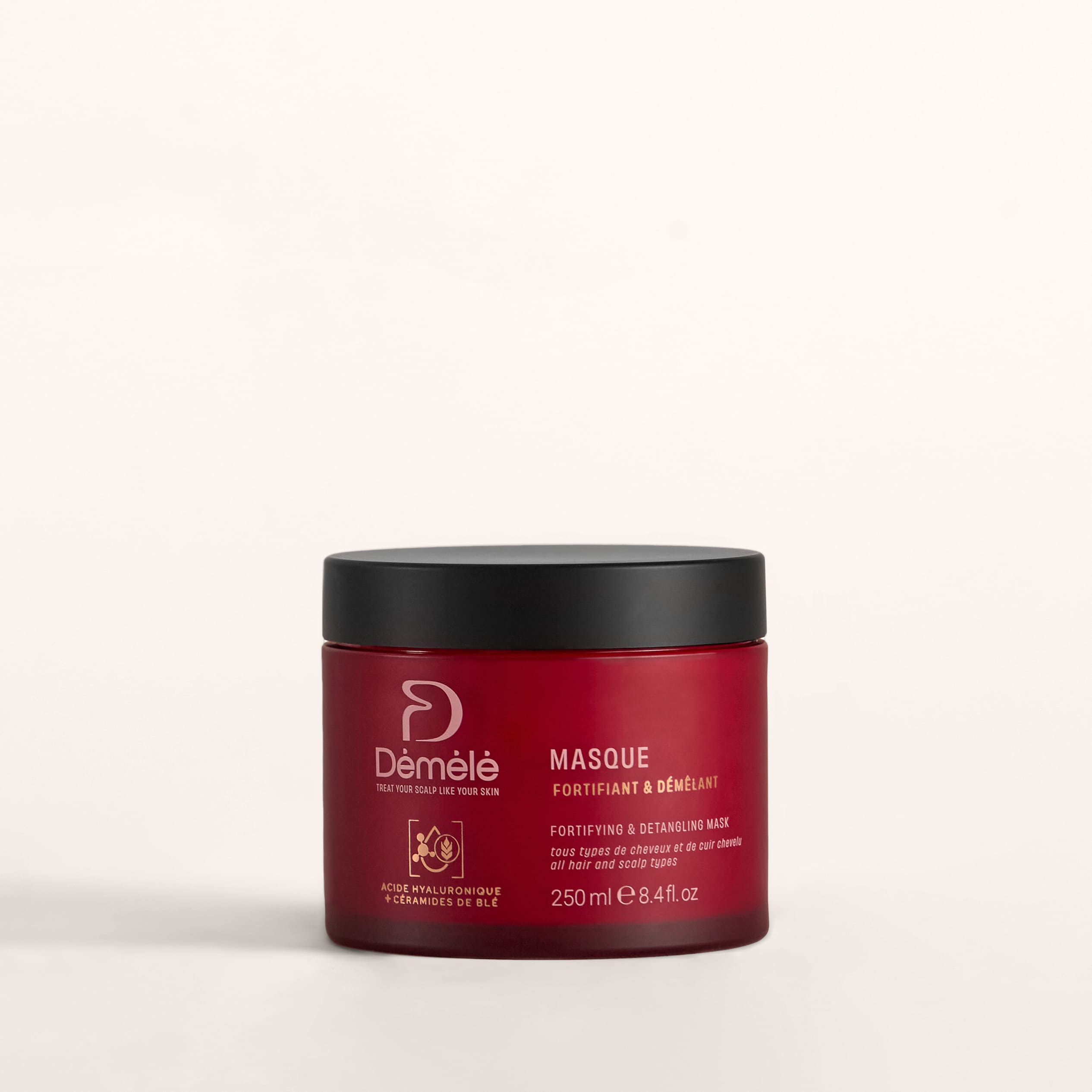 Masque fortifiant et démêlant pour cheveux, beige, soins capillaires de la marque My Store. Image