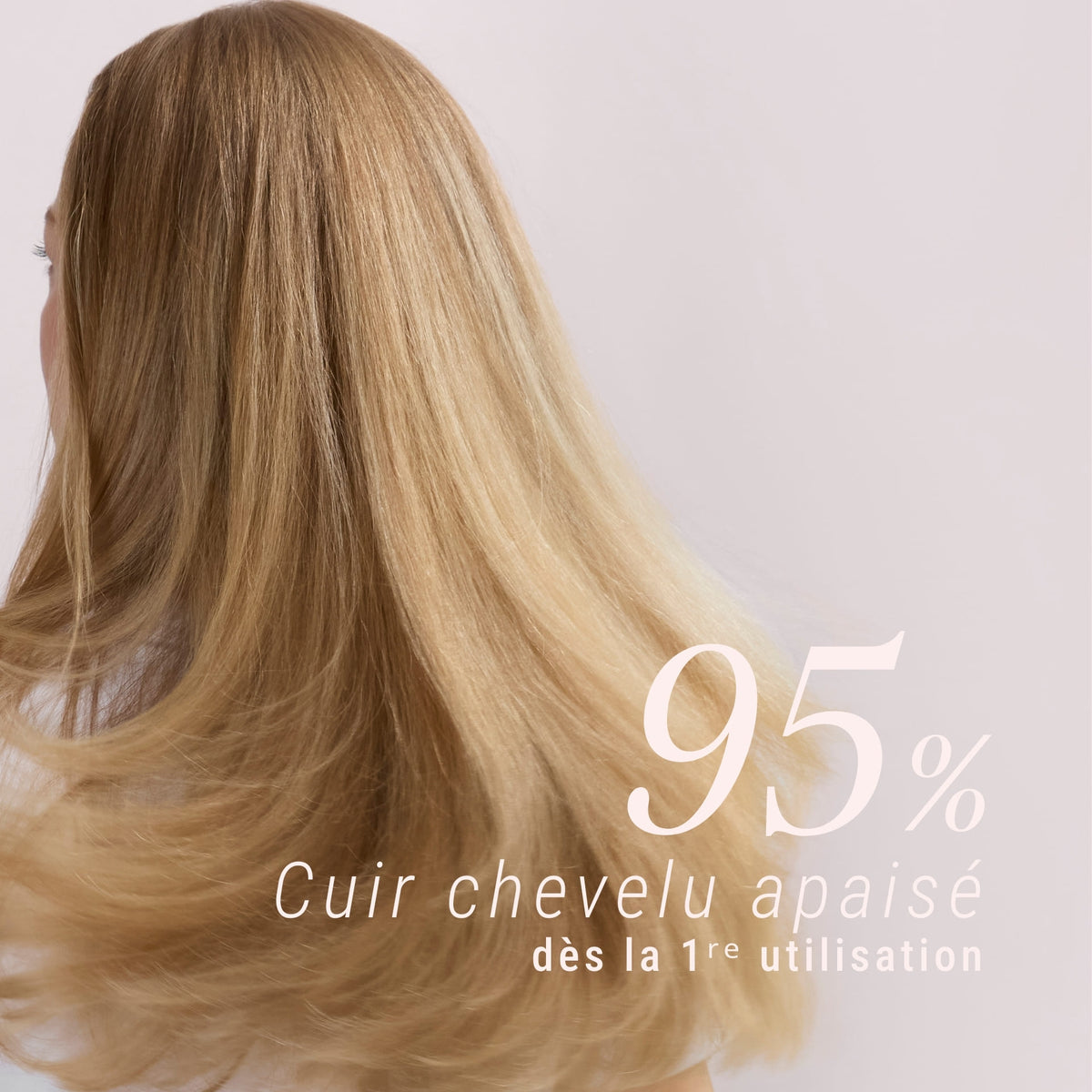 Cuir chevelu sec apaisé dès la première utilisation avec le shampoing hydratant et nourrissant Démélé